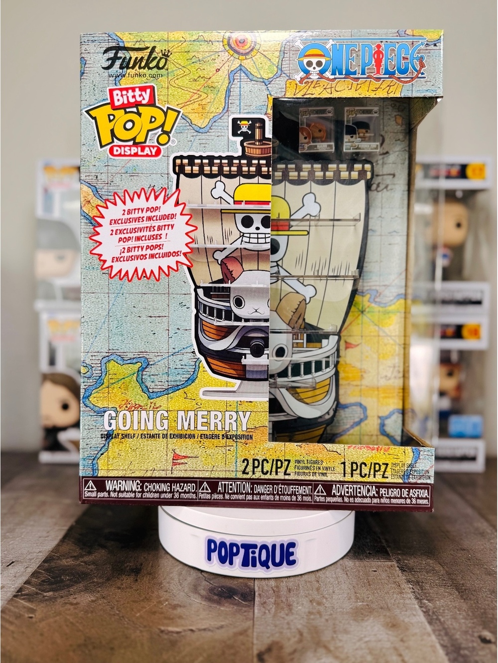 One Piece Going Merry Funko Bitty Pop! Display Shelf